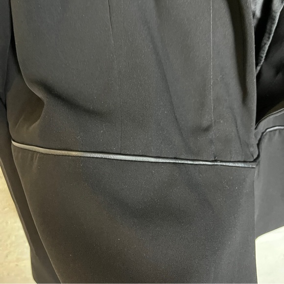 Eileen Fisher Open Front Blazer Silk Lined Black Womens L Quiet Luxury Preppy - Picture 7 of 16